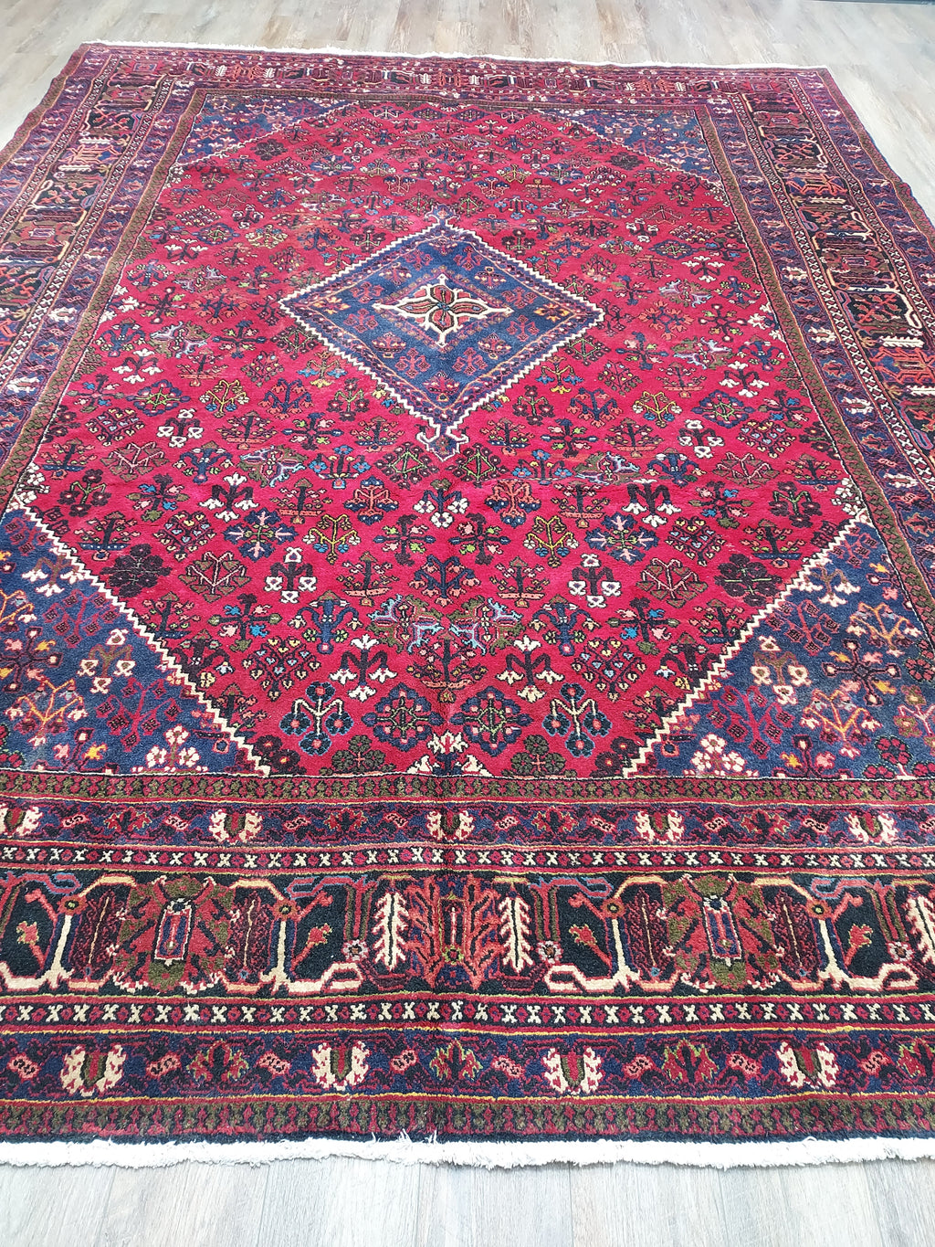 Persian Antique Joshegan Red and Navy