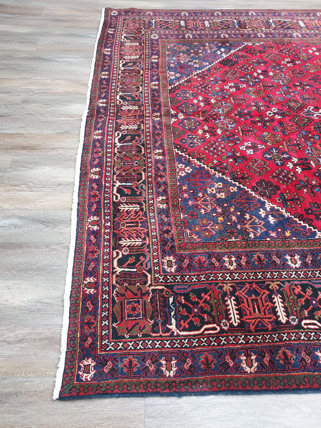 Persian Antique Joshegan Red and Navy