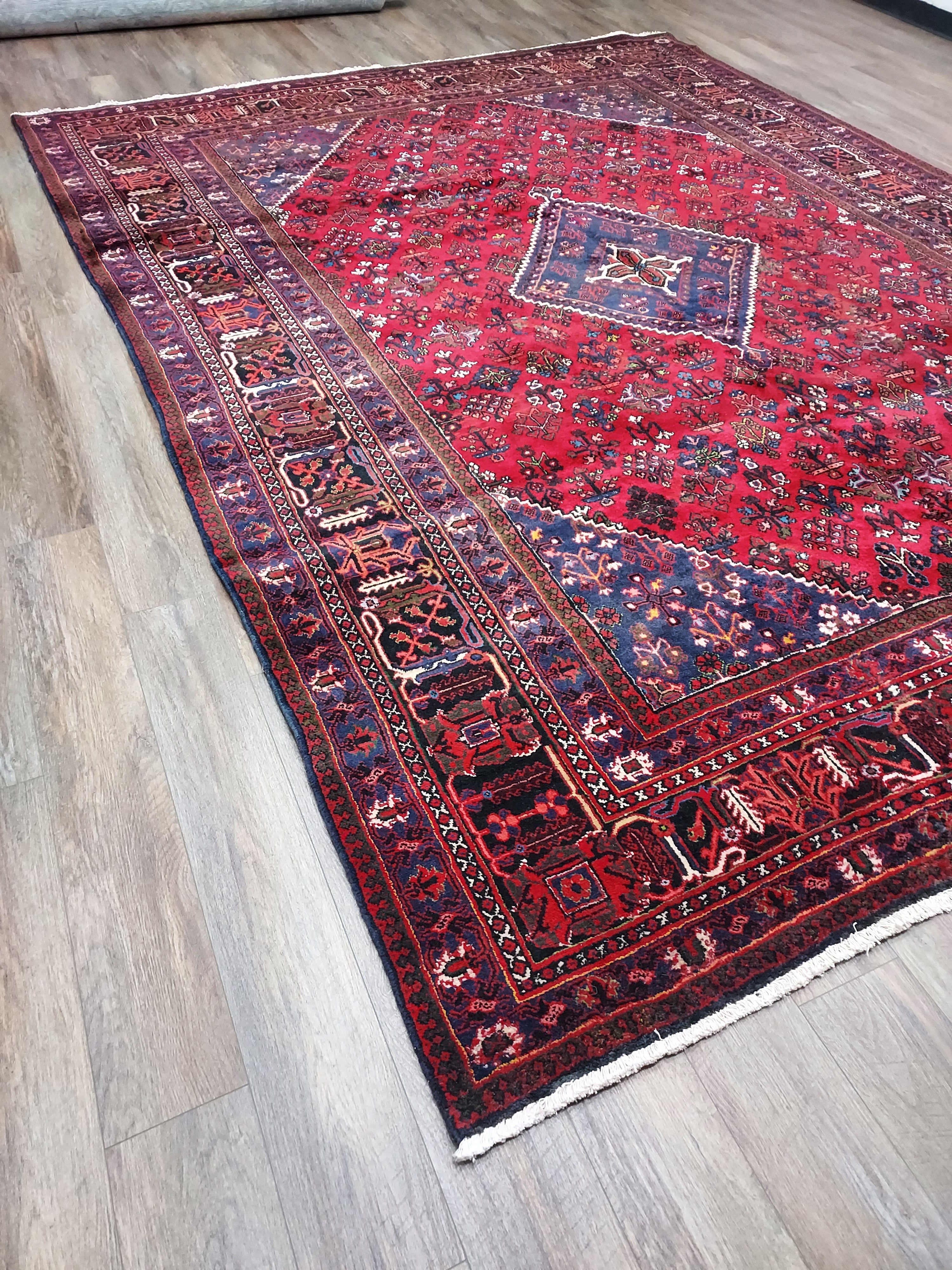 Persian Antique Joshegan Red and Navy