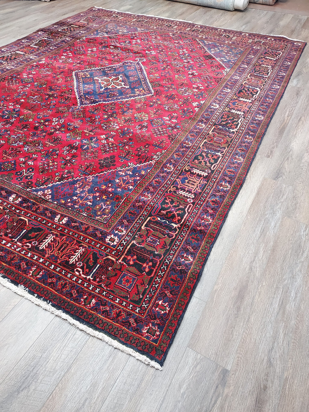 Persian Antique Joshegan Red and Navy