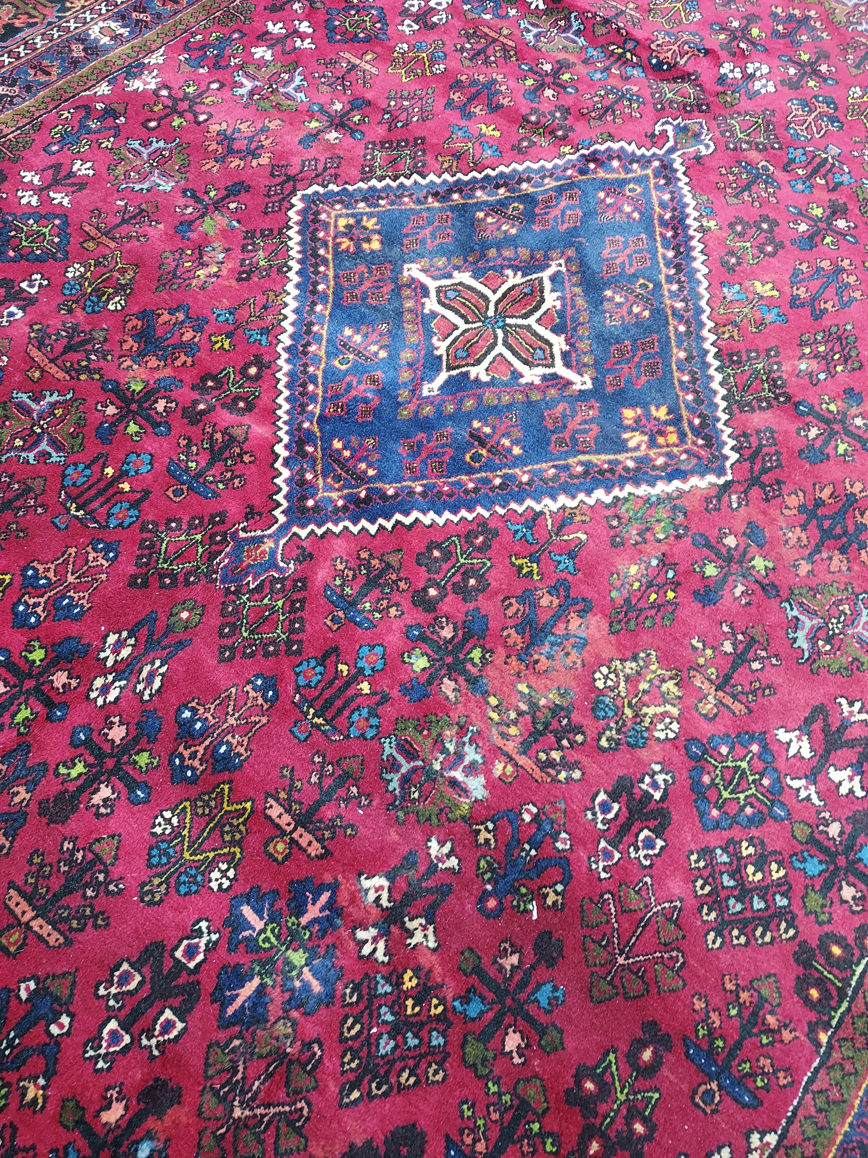 Persian Antique Joshegan Red and Navy
