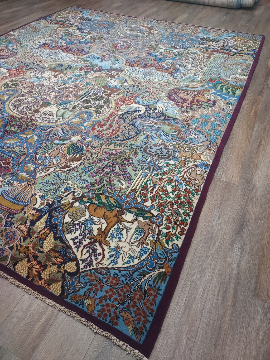 Multicolor Persian Pictorial Statement Rug