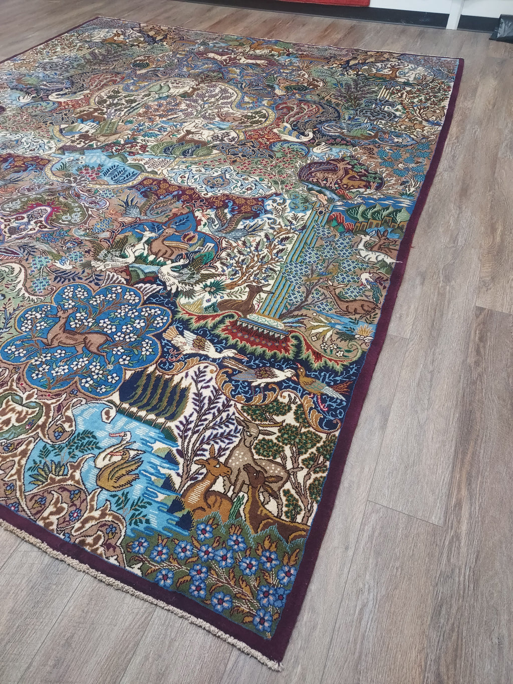 Multicolor Persian Pictorial Statement Rug