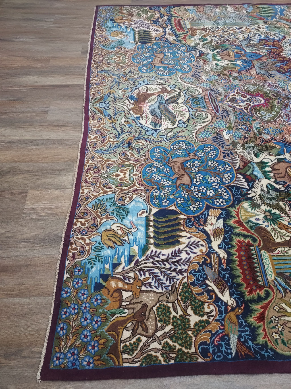 Multicolor Persian Pictorial Statement Rug