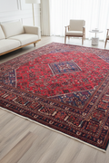 Persian Antique Joshegan Red and Navy